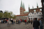 1. maj på rådhuspladsen i Lübeck